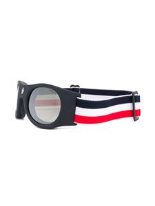 Moncler Eyewear round frame sunglasses - Blauw