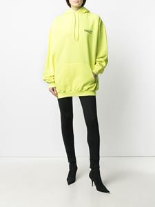 Balenciaga Hoodie met logoprint - Geel