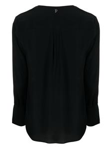 DONDUP Satijnen blouse - Zwart