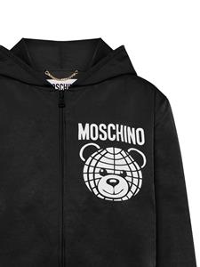 Moschino Hoodie met teddybeerprint - Zwart
