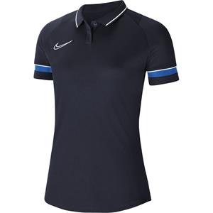 Nike Polo Dri-FIT Academy 21 - Navy/Wit/Blauw Dames