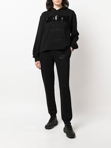 Moschino Cropped hoodie - Zwart