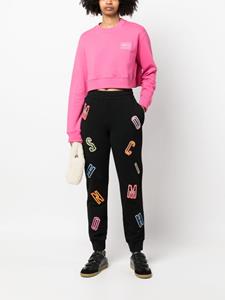 MOSCHINO JEANS Sweater met geborduurd logo - Roze
