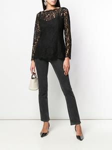 Dolce & Gabbana kanten blouse met lange mouwen - Zwart