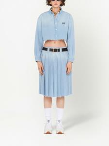 Miu Miu Geplooide rok - Blauw