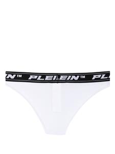 Philipp Plein Drie slips met logo taille - Wit