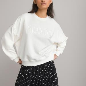 LA REDOUTE COLLECTIONS Sweater met geborduurde tekst