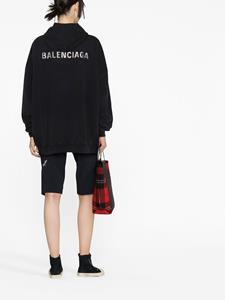 Balenciaga Grote hoodie - Zwart