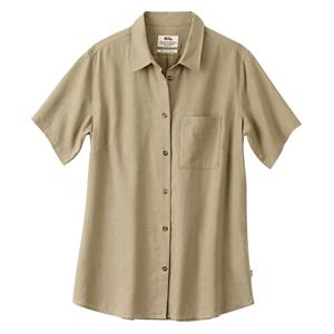 Fjällräven Dames blouse Övik Travel Shirt SS W, beige
