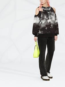Versace Hoodie met tie-dye print - Zwart