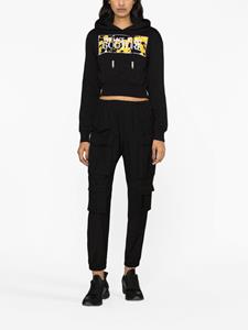 Versace Cropped hoodie - Zwart