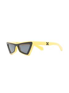 Off-White Eyewear Arrows zonnebril met cat-eye montuur - Geel