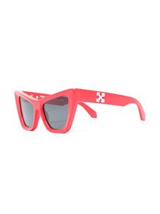 Off-White Arrows zonnebril met cat-eye montuur - Rood