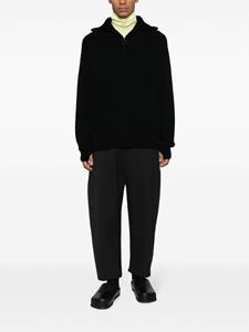 Studio Nicholson half-zip merino-wool jumper - Zwart