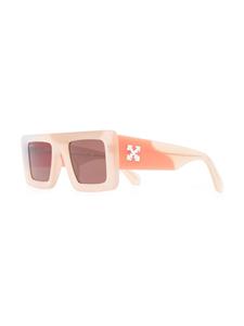 Off-White Seattle zonnebril met vierkant montuur - Beige