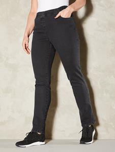 Paola Jeans met elastische band  Zwart