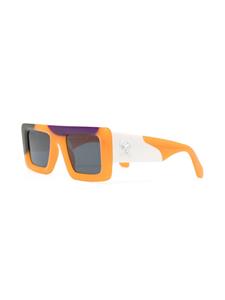 Off-White Eyewear Zonnebril met rechthoekig montuur - Oranje