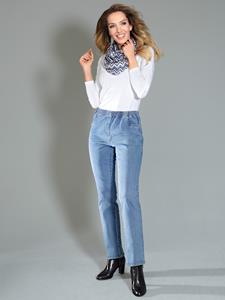 Paola Jeans met elastische band  Lichtblauw
