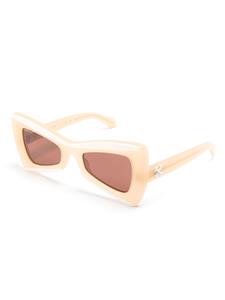 Off-White Nashville zonnebril met geometrisch montuur - Beige