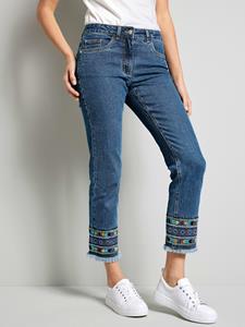 Dress In Jeans met borduursel  Blauw