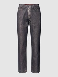 HUGO Tapered fit jeans met labeldetails, model ' 634'