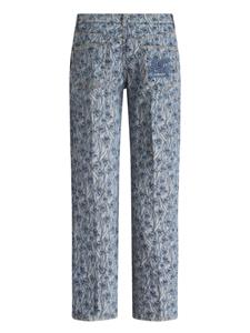 ETRO Jeans met GG-jacquard - Blauw