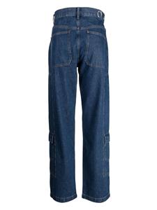 Trussardi Jeans met logoplakkaat - Blauw