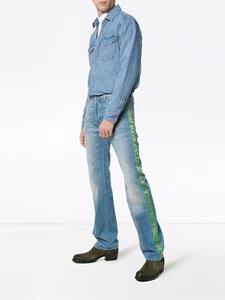 Gucci straight jeans met versiering - Blauw