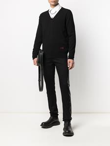 Alexander McQueen Jeans met contrasterend vlak - Zwart