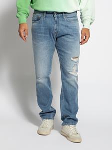 Tommy Jeans Straight-Jeans RYAN RGLR STRGHT BG8016 mit Abrieb- und Destroyed-Effekten