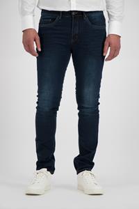 247 Jeans N334S08001 Palm Slim S08 Modern Fit - slim leg - Sand Blasted dark Blue Stretch Denim