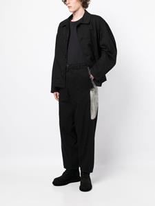 Yohji Yamamoto Jeans met franje - Zwart