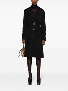 Patou belted virgin-wool coat - Zwart
