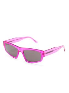 Balenciaga Eyewear logo-print square-frame sunglasses - Roze