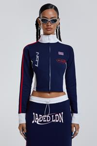Jaded London Blueprint Track Jacket With Full Zip