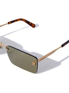 Off-White Riccione zonnebril met rechthoekig montuur - Goud