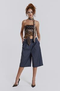 Jaded London Coltraine Tailored Wide Leg Shorts