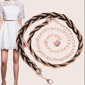 Apparel accessory Metal Braid Waistband Waist Chain Dress Metallic Waistband