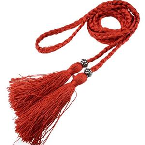 Single 2 National Style Clothing Dress Accessories Belt Braided Tassel Waist Chain Rope