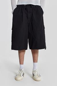 Jaded Man Black Parachute Cargo Shorts
