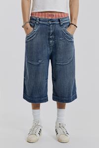 Jaded Man Axle Acid Wash Denim Jorts