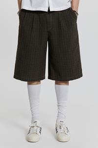 Jaded Man Charcoal Check Fairway Shorts