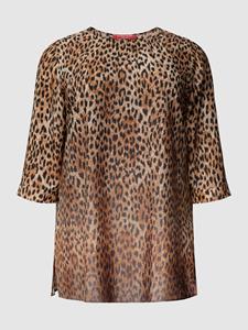 Marina Rinaldi PLUS SIZE blouse met all-over dierenprint, model 'Farina'