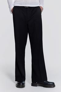 Jaded Man Black Flared Suit Pant