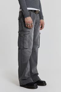 Jaded Man Grey Slub Denim Cargos