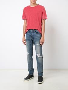 321 slim-fit jeans met geript detail - Blauw