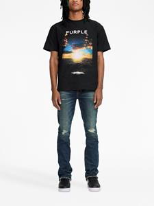 Purple Brand Jeans met gerafeld effect - Blauw
