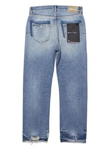 Purple Brand Gerafelde jeans - Blauw