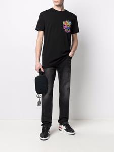 Philipp Plein Jeans met doodskop - Zwart