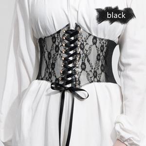 Kidmall Belts for Women Waist Corset Wide Black Lace Slimming Body Belts Elastic Waistband Adjustable Ceinture Femme Fajas Dress Girdle